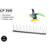 Sistem cu tepi anti porumbei,anti vrabii anti-pasari folositi pe pervazuri,acoperisuri (Lungime 1 m) CP 709